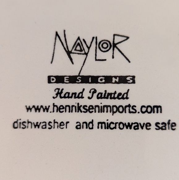 Naylor Designs whimsical Cat with wine Plate - Picture 3 of 5